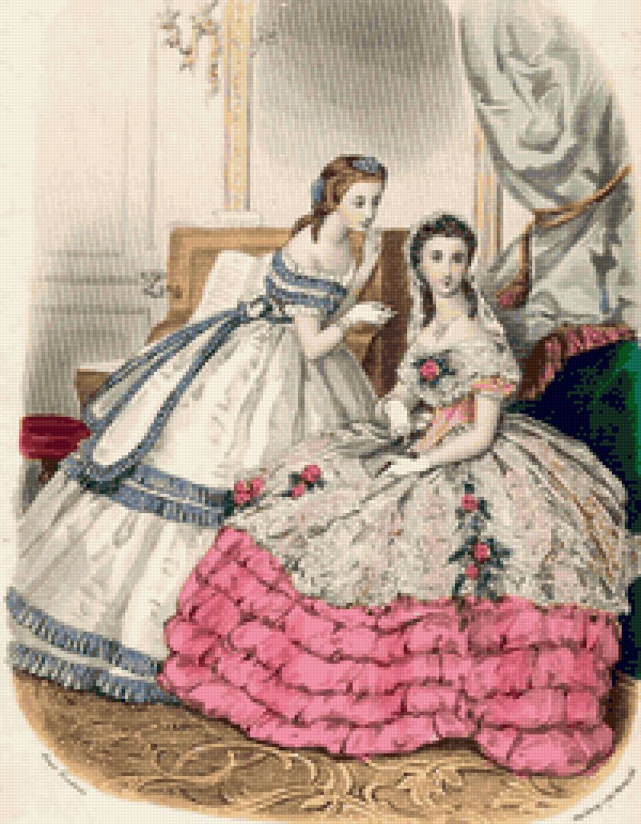 Девушки 19 век - дама, 19 век - предпросмотр