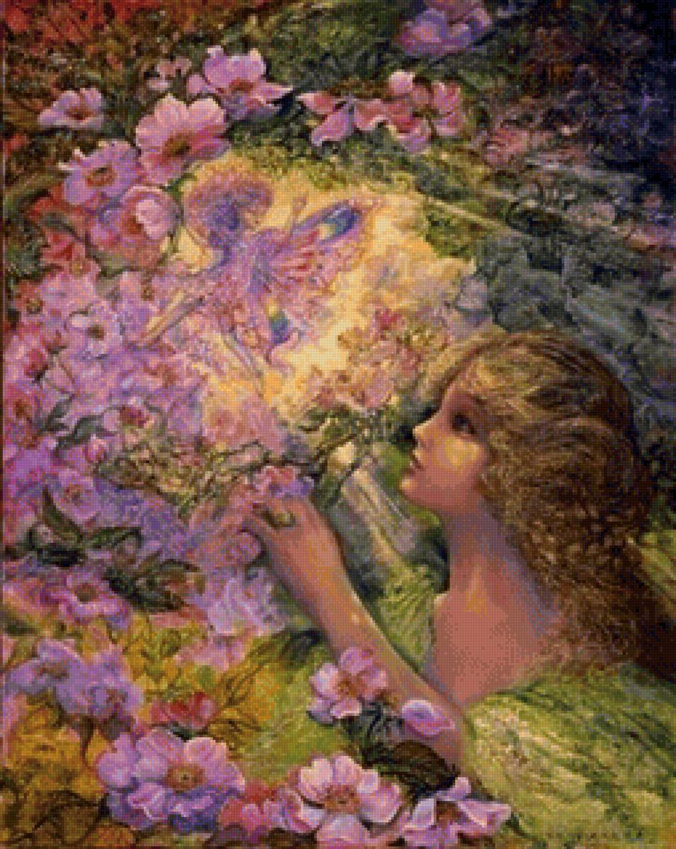 Художница Жозефина Уолл картины - девушка, картина, фэнтези - предпросмотр