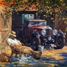 Схема вышивки «у гаража»