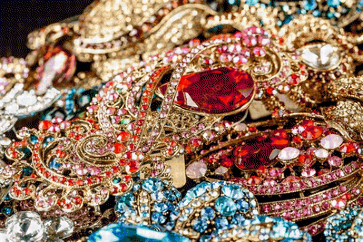 драгоценности с камнями - драгоценности, золото, камни - предпросмотр