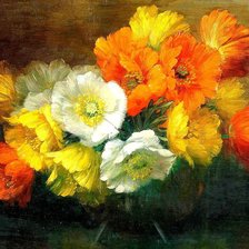 Схема вышивки «Маки»