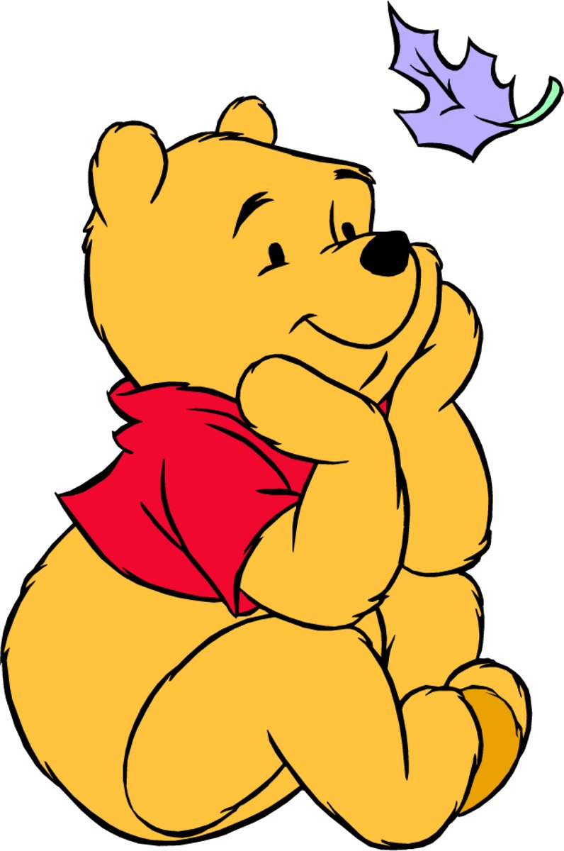 disney - винни-пух и кленовый лист - оригинал