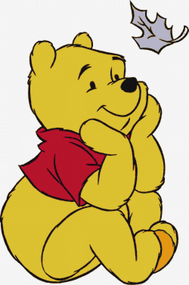 disney - винни-пух и кленовый лист - предпросмотр