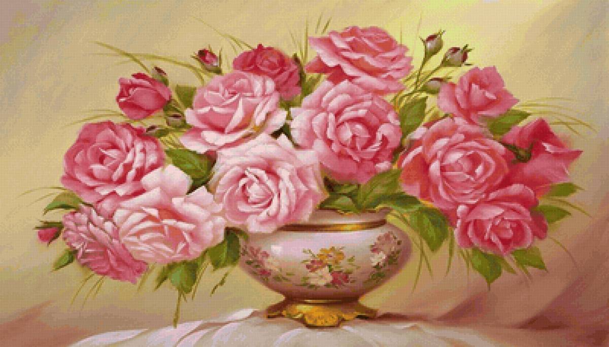 Boque de rosas. - flores. - предпросмотр