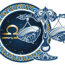 Схема вышивки «Libra,azul»