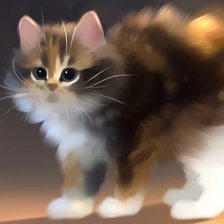 Схема вышивки «Кися мурлыся»