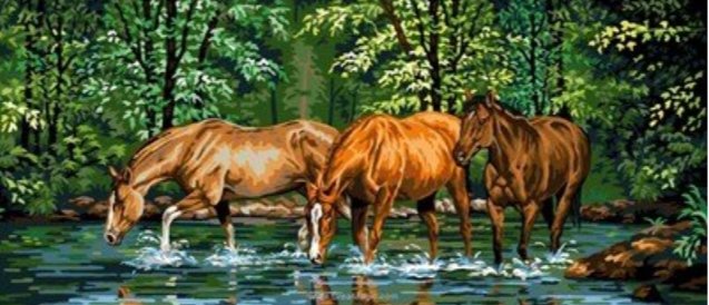 На водопое - миф, лошади - оригинал