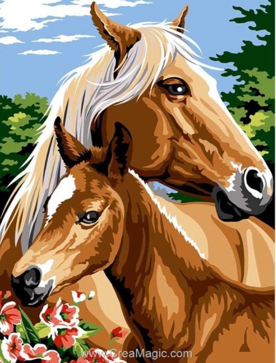 Мать и дитя - миф, лошади - оригинал