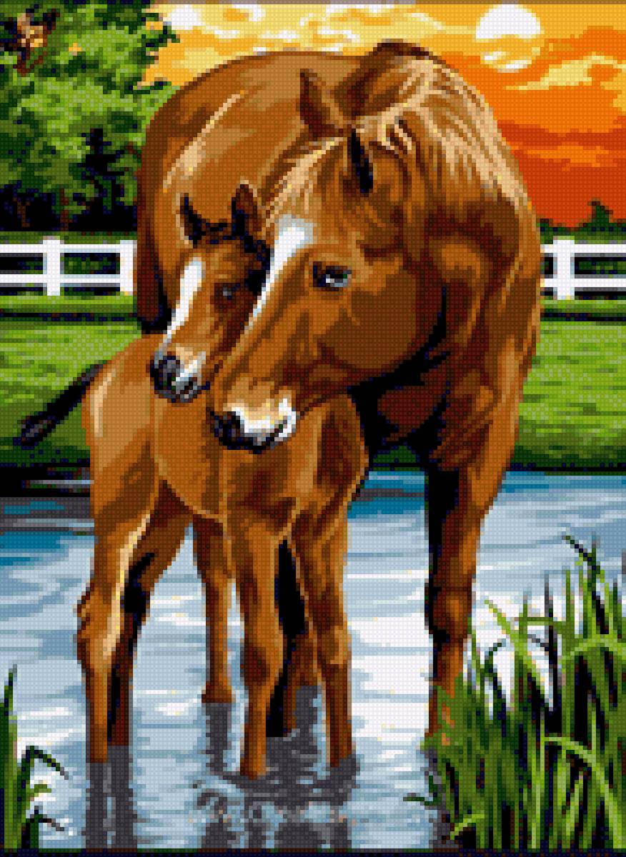 У озера - миф, лошади - предпросмотр