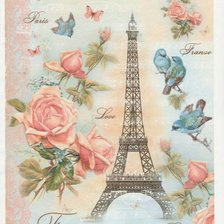 Оригинал схемы вышивки «Эйфелева башня в Париже» (№2406562)