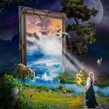 Схема вышивки «портал в сказку»