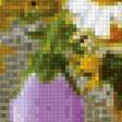 Предпросмотр схемы вышивки «Натюрморт с полевыми цветами» (№2407054)