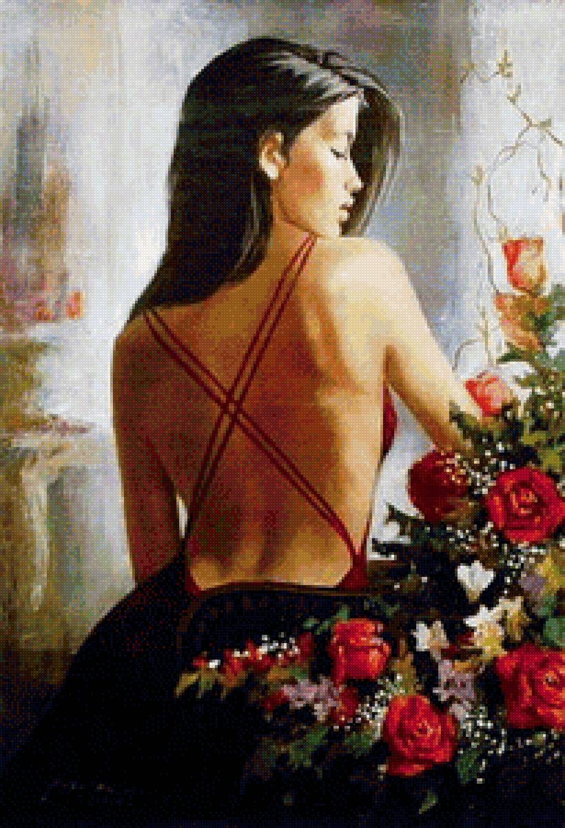 Андрей Маркин картины - картина, девушка, женщина - предпросмотр