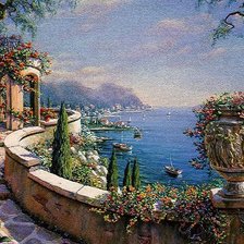 Схема вышивки «У синего моря»