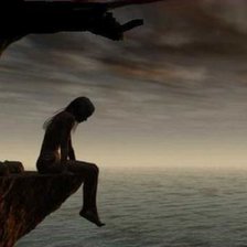 Схема вышивки «pensando en el acantilado»