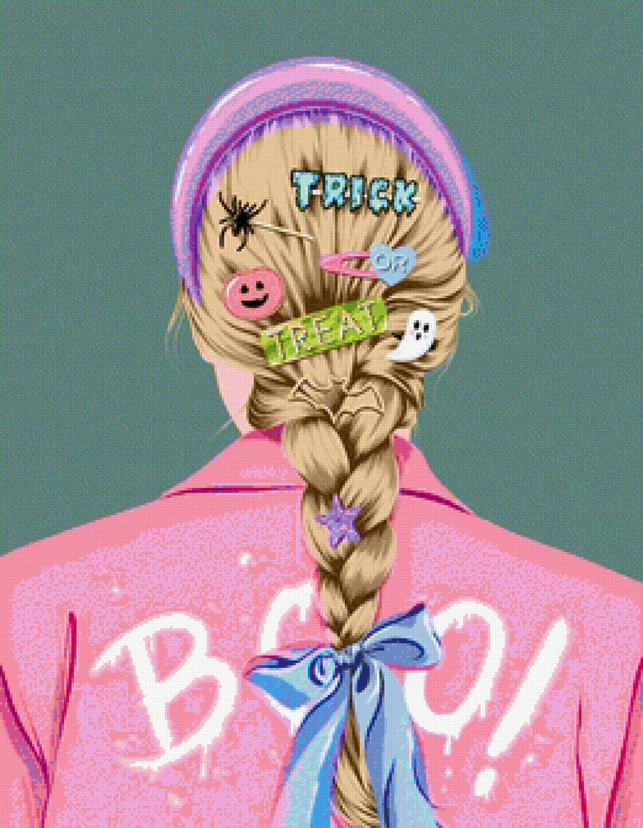 mujer con trenza - предпросмотр