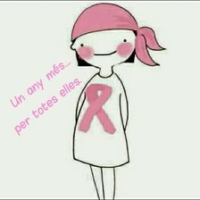 dona amb laçet cancer