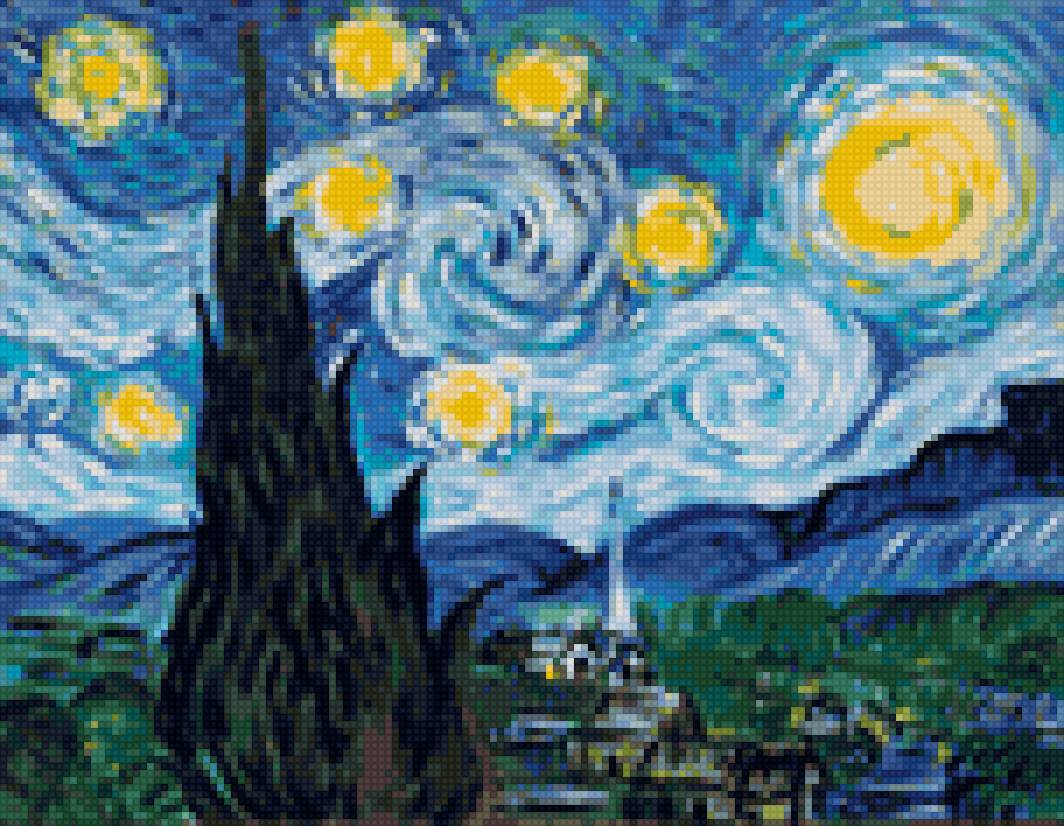 Звездная Ночь - ван гог - предпросмотр