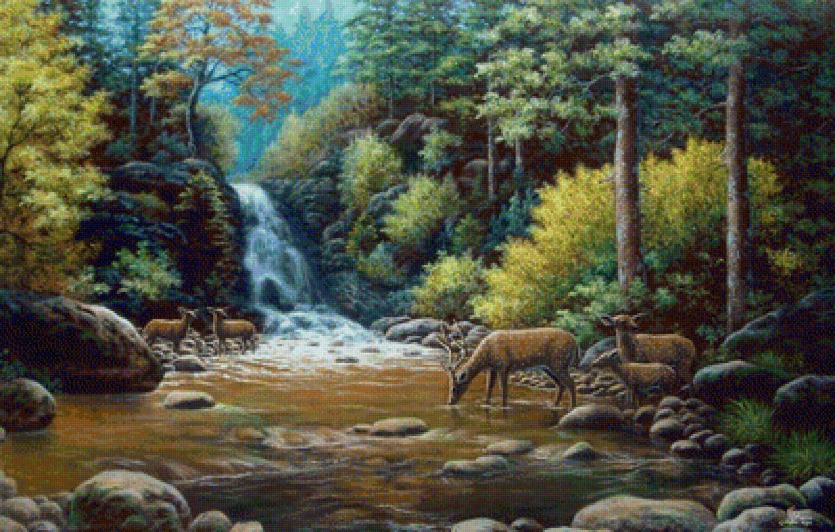 у реки - пейзажи - предпросмотр