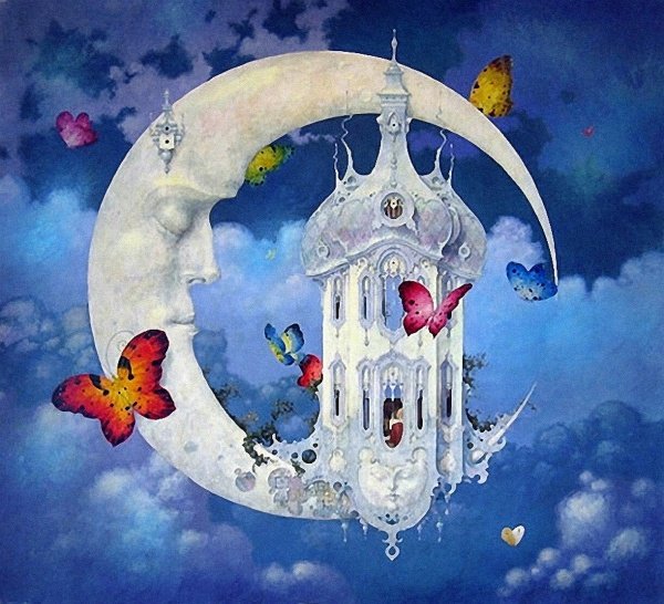 Лунная фантазия (Дениел Мерриам) - луна, небо, сон, дениел мерриам, фантастика - оригинал