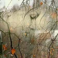 Схема вышивки «Плачет дождь»