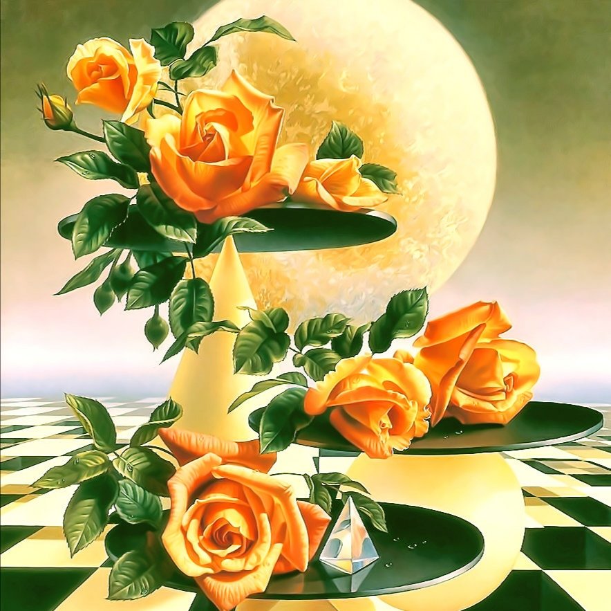 Жёлтые розы - розы, цветы - оригинал