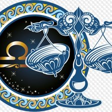 Схема вышивки «Libra,azul»