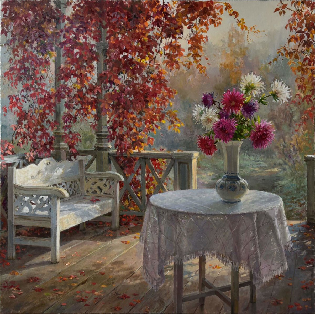 Поздние астры - оригинал