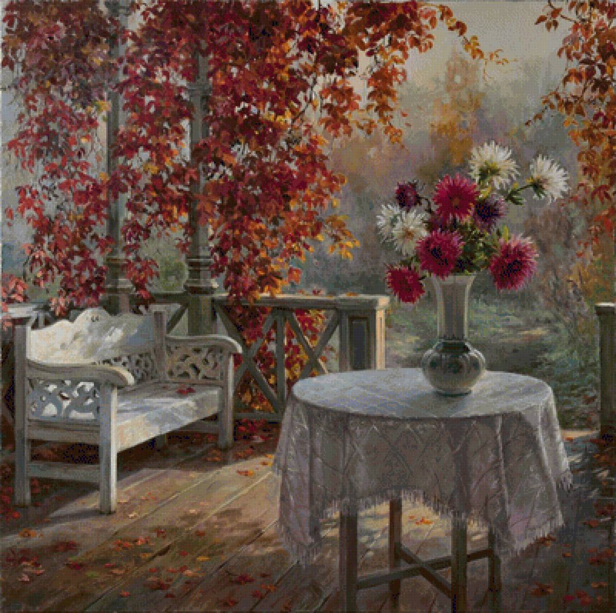 Поздние астры - предпросмотр