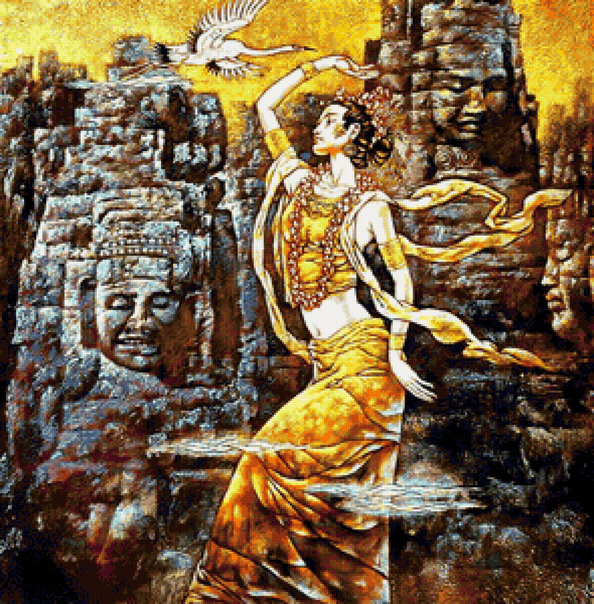 Танцующая девушка - предпросмотр