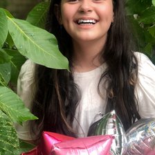 Схема вышивки «Девочка с шариками»