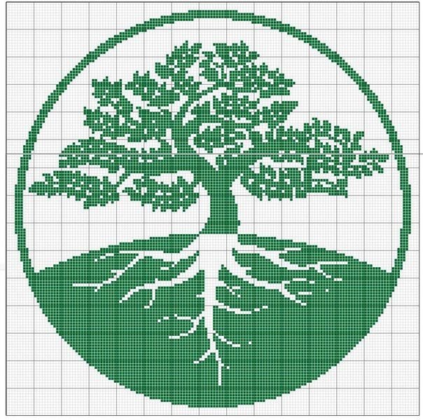 зеленое дерево жизни - дерево, жизнь, оберег - оригинал