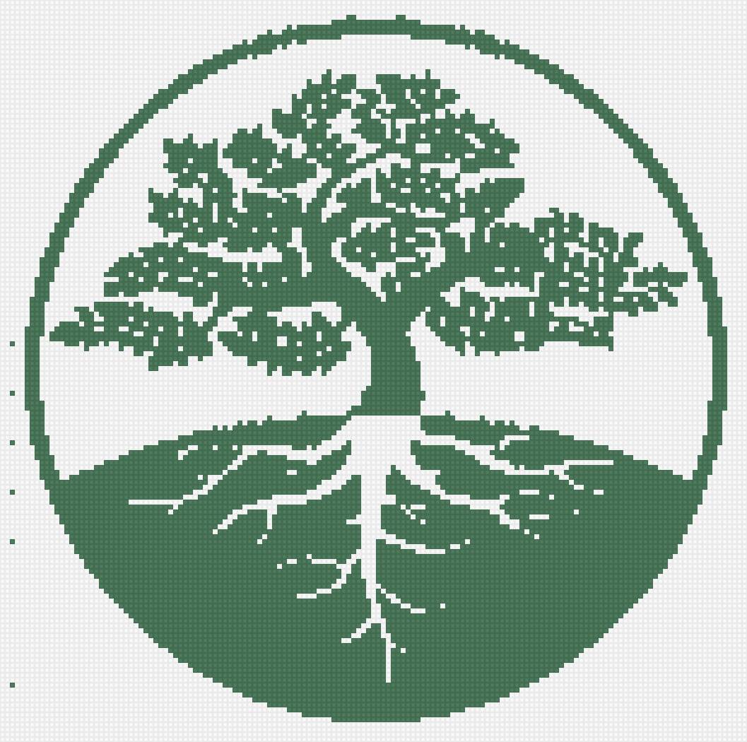зеленое дерево жизни - дерево, жизнь, оберег - предпросмотр