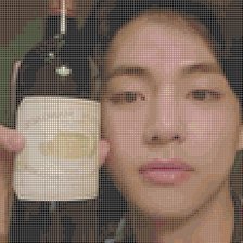 Схема вышивки «Тэхён с вином»