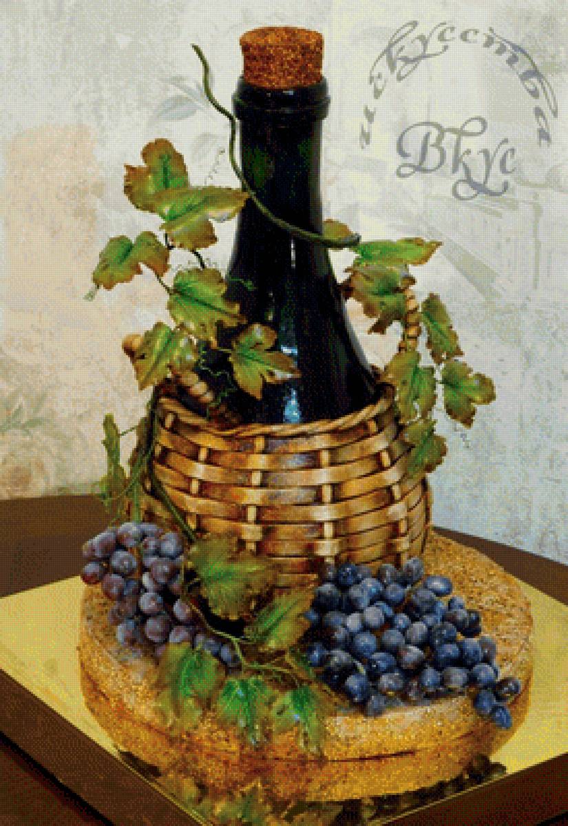 Виноградное 🍷 - графин, вино, виноград - предпросмотр