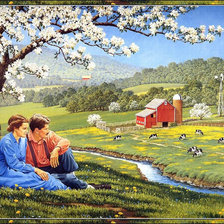 Схема вышивки «отдых»