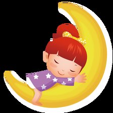 Схема вышивки «luna con niña»