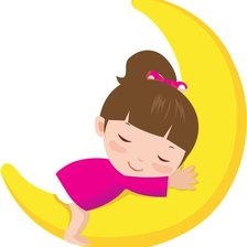 Схема вышивки «durmiendo en la luna»