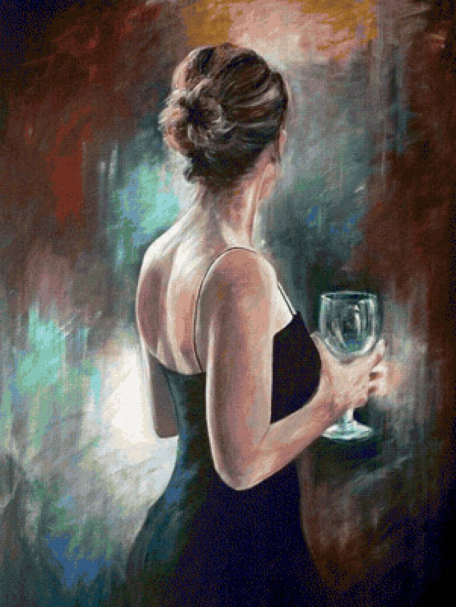 mujer y copa - persona - предпросмотр