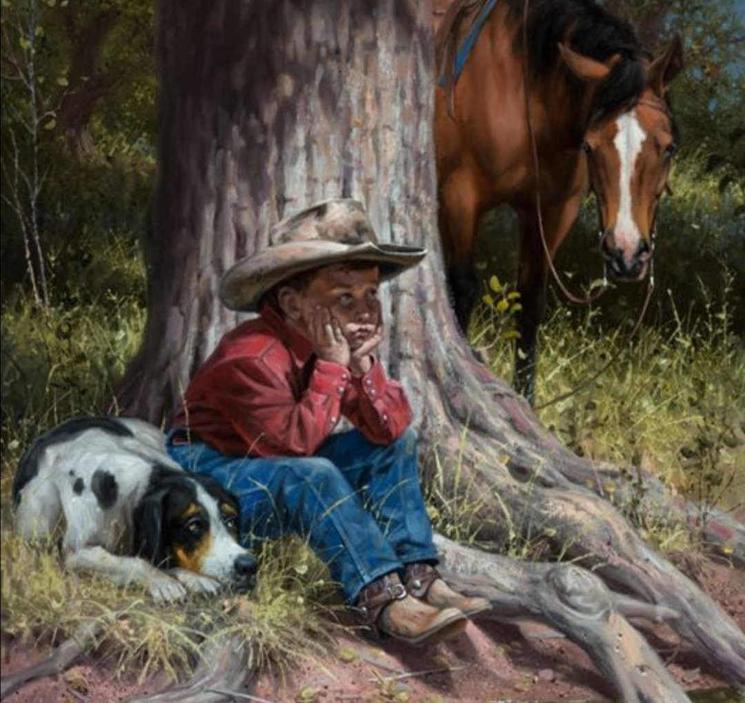 Camisa roja - paisaje - оригинал