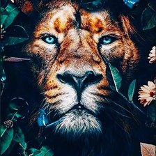 Схема вышивки «Лев»