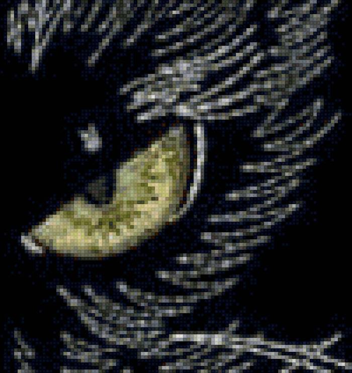 Глаз кошки - глаз, бисер, контур - предпросмотр