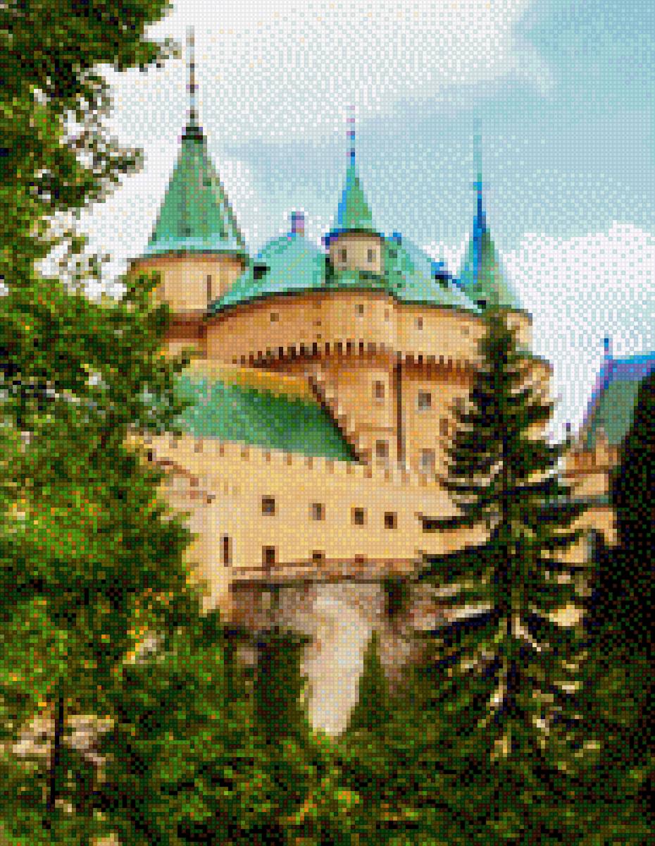 Замок Бойнице-2 - замок, озеро - предпросмотр