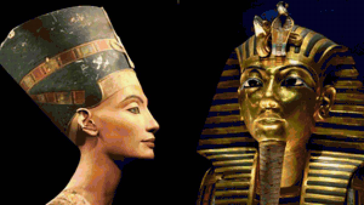 История - фараон, нефертити, египет - предпросмотр