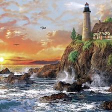 Схема вышивки «Морской пейзаж»