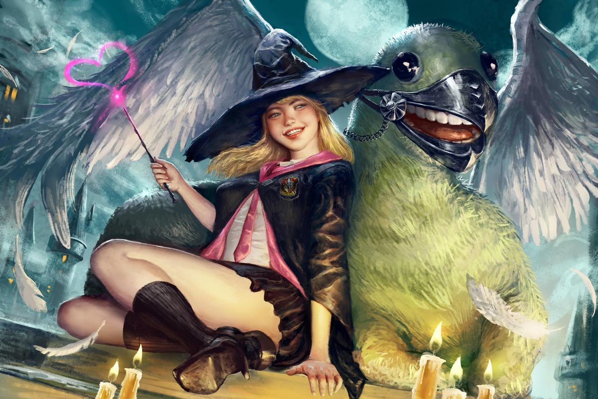 Вечер всех святых - девочка, дракон, хэллоуин, фантастика, фэнтези, мифология - оригинал