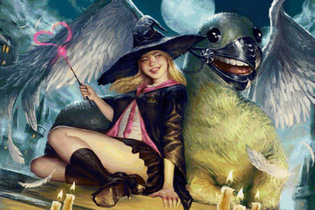 Вечер всех святых - мифология, фэнтези, хэллоуин, дракон, фантастика, девочка - предпросмотр