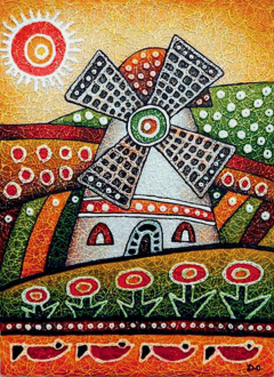 мельница - арт - предпросмотр