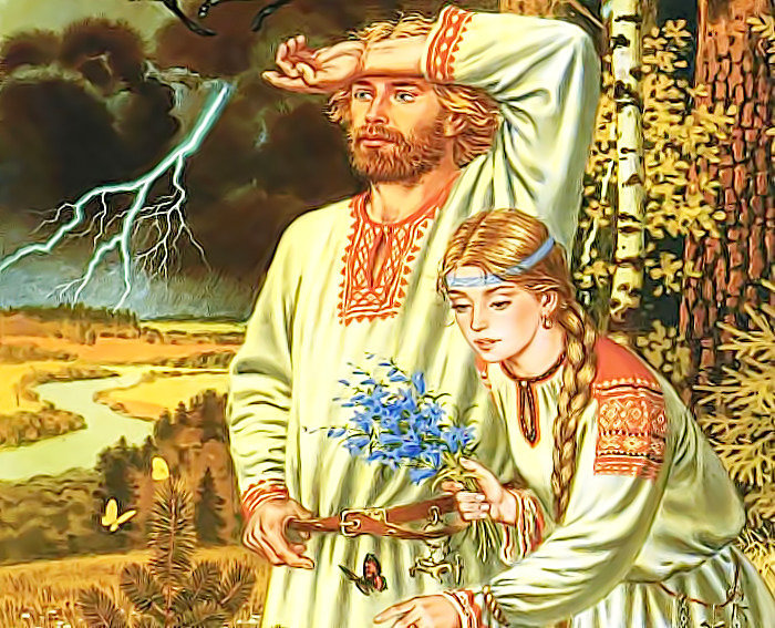 сказка - осень, русь, сказка, поле - оригинал