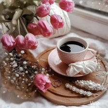 Схема вышивки «Кофе»